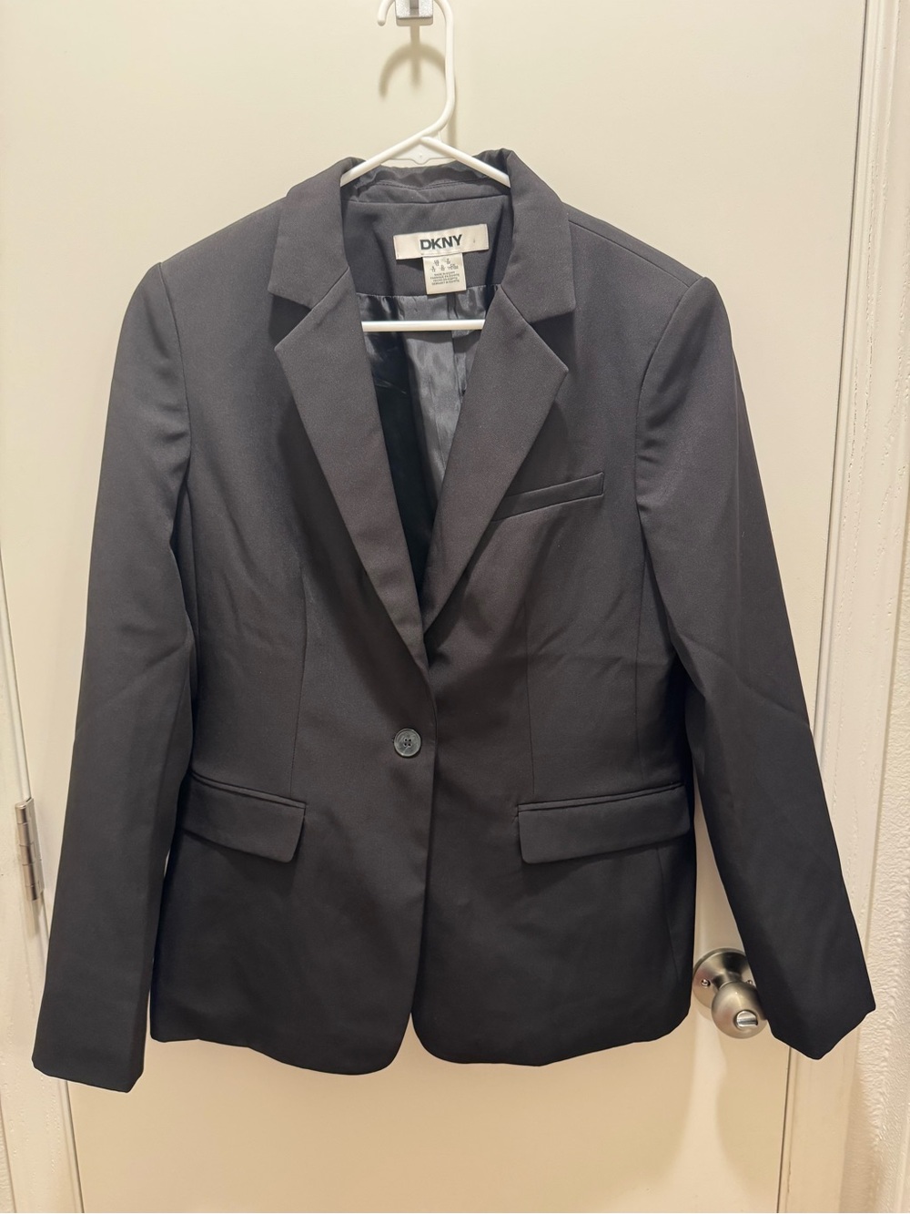 DKNY Black Women's Blazer with Branded Label